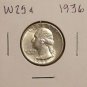 BETTER DATES 1936 1937 1939 1941 1943S WASHINGTON SILVER 25c QUARTER DOLLARS LOT