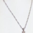 14K GOLD 6.20 TCW AMETHYST & DIAMOND PENDANT WITH 17" NECKLACE - MADE IN ITALY