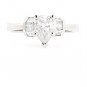 950 PLATINUM PEAR SHAPE DIAMOND ENGAGEMENT RING ~ 1.19 TCW ~ F/SI