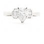 950 PLATINUM PEAR SHAPE DIAMOND ENGAGEMENT RING ~ 1.19 TCW ~ F/SI