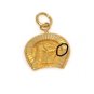 UNIQUE 22K SOLID YELLOW GOLD HORSE HORSESHOE GOOD LUCK PENDANT CHARM ~ 2.9 GRAMS