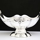 STUNNING ITALIAN 925 STERLING SILVER LARGE HEAVY SCALLOPED OVAL BOWL CENTERPIECE
