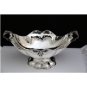 STUNNING ITALIAN 925 STERLING SILVER LARGE HEAVY SCALLOPED OVAL BOWL CENTERPIECE