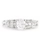 D/SI1 GENUINE OVAL DIAMOND ENGAGEMENT RING GORGEOUS VINTAGE STYLE SETTING .65Ct