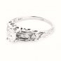 D/SI1 GENUINE OVAL DIAMOND ENGAGEMENT RING GORGEOUS VINTAGE STYLE SETTING .65Ct