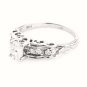 D/SI1 GENUINE OVAL DIAMOND ENGAGEMENT RING GORGEOUS VINTAGE STYLE SETTING .65Ct