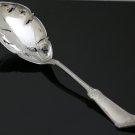RARE & ANTIQUE HUMBOLDT 1880 WOOD & HUGHS DETAILED STERLING SILVER SERVING SPOON