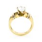 14K YELLOW GOLD 1.00 CT PEAR SHAPE DIAMOND SOLITAIRE ENGAGEMENT RING ~ H/SI1