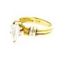 14K YELLOW GOLD 1.00 CT PEAR SHAPE DIAMOND SOLITAIRE ENGAGEMENT RING ~ H/SI1