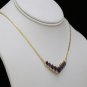 GORGEOUS 14K YELLOW GOLD 6.51 TCW AMETHYST & DIAMOND ESTATE NECKLACE ~ 10+Grams
