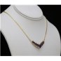 GORGEOUS 14K YELLOW GOLD 6.51 TCW AMETHYST & DIAMOND ESTATE NECKLACE ~ 10+Grams