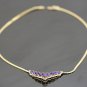 GORGEOUS 14K YELLOW GOLD 6.51 TCW AMETHYST & DIAMOND ESTATE NECKLACE ~ 10+Grams