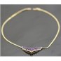 GORGEOUS 14K YELLOW GOLD 6.51 TCW AMETHYST & DIAMOND ESTATE NECKLACE ~ 10+Grams