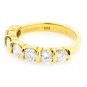 18K YELLOW GOLD ROUND DIAMOND WEDDING ANNIVERSARY BAND RING 1.62 CARAT -E/SI1