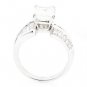 4.10 Ct GENUINE RADIANT CUT DIAMOND ENGAGEMENT RING 14K GOLD F/SI2 RETAIL $80K+