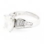 4.10 Ct GENUINE RADIANT CUT DIAMOND ENGAGEMENT RING 14K GOLD F/SI2 RETAIL $80K+
