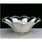 GORGEOUS 925 STERLING SILVER LARGE & HEAVY SCALLOPED RIM FOOTED BOWL CENTERPIECE