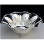 GORGEOUS 925 STERLING SILVER LARGE & HEAVY SCALLOPED RIM FOOTED BOWL CENTERPIECE