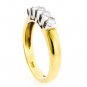 18K YELLOW GOLD 0.50 CARAT ROUND DIAMOND WEDDING ANNIVERSARY BAND RING