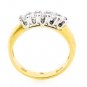 18K YELLOW GOLD 0.50 CARAT ROUND DIAMOND WEDDING ANNIVERSARY BAND RING