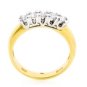 18K YELLOW GOLD 0.50 CARAT ROUND DIAMOND WEDDING ANNIVERSARY BAND RING