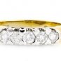 18K YELLOW GOLD 0.50 CARAT ROUND DIAMOND WEDDING ANNIVERSARY BAND RING