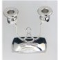 HEAVY & SOLID 925 STERLING SILVER DOUBLE POST CANDLE HOLDER ~ INCREDIBLE COND'