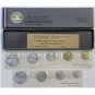 1964 MONNAIE DE PARIS SOMALIE ET POLYNESIE FRANCAISES 9 COIN MINT SET VERY RARE!