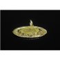 22K SOLID GOLD 1966 FULL SOVEREIGN ELIZABETH II COIN IN CUSTOM 14K GOLD PENDANT