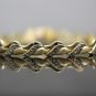 STUNNING SOLID 18K YELLOW GOLD DIAMOND CUT LINK TENNIS BRACELET 8" LENGTH 13.6GR