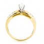 14K YELLOW GOLD .55 TCW MARQUISE & ROUND CUT GENUINE DIAMOND ENGAGEMENT RING