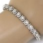 GORGEOUS 14K WHITE GOLD 1.50 TCW DIAMOND ROPE LINK TENNIS BRACELET ~RETAIL $7750