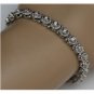 GORGEOUS 14K WHITE GOLD 1.50 TCW DIAMOND ROPE LINK TENNIS BRACELET ~RETAIL $7750