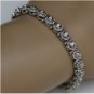 GORGEOUS 14K WHITE GOLD 1.50 TCW DIAMOND ROPE LINK TENNIS BRACELET ~RETAIL $7750