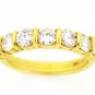 18K YELLOW GOLD ROUND DIAMOND WEDDING ANNIVERSARY BAND RING 1.50 CARAT -G/VS-SI