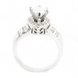 2.41 Ct GENUINE PEAR SHAPED DIAMOND ENGAGEMENT RING 14K GOLD 1.61 Ct CNTR D/SI1