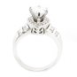 2.41 Ct GENUINE PEAR SHAPED DIAMOND ENGAGEMENT RING 14K GOLD 1.61 Ct CNTR D/SI1
