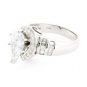 2.41 Ct GENUINE PEAR SHAPED DIAMOND ENGAGEMENT RING 14K GOLD 1.61 Ct CNTR D/SI1