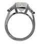 HUGE 6.07 CARAT RADIANT CUT DIAMOND PLATINUM ENGAEMENT RING ~5.27 CT CENTR F/SI1
