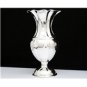 GORGEOUS ITALIAN 925 STERLING SILVER HAMMERED SCALLOPED DESIGN FLOWER VASE ~MINT