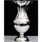 GORGEOUS ITALIAN 925 STERLING SILVER HAMMERED SCALLOPED DESIGN FLOWER VASE ~MINT