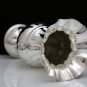 GORGEOUS ITALIAN 925 STERLING SILVER HAMMERED SCALLOPED DESIGN FLOWER VASE ~MINT