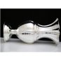 GORGEOUS ITALIAN 925 STERLING SILVER HAMMERED SCALLOPED DESIGN FLOWER VASE ~MINT