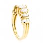 14K YELLOW GOLD MARQUISE & ROUND DIAMOND WEDDING / ANNIVERSARY RING 1.80 CARAT
