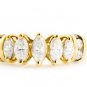 14K YELLOW GOLD MARQUISE & ROUND DIAMOND WEDDING / ANNIVERSARY RING 1.80 CARAT