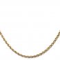 SOLID 14K GOLD TWISTED ROPE LINK NECKLACE CHAIN 23.5 LENGTH ~ 2.5MM ~ 9.9 GRAMS