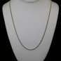 SOLID 14K GOLD TWISTED ROPE LINK NECKLACE CHAIN 23.5 LENGTH ~ 2.5MM ~ 9.9 GRAMS
