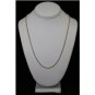 SOLID 14K GOLD TWISTED ROPE LINK NECKLACE CHAIN 23.5 LENGTH ~ 2.5MM ~ 9.9 GRAMS
