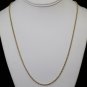 SOLID 14K GOLD TWISTED ROPE LINK NECKLACE CHAIN 23.5 LENGTH ~ 2.5MM ~ 9.9 GRAMS
