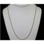 SOLID 14K GOLD TWISTED ROPE LINK NECKLACE CHAIN 23.5 LENGTH ~ 2.5MM ~ 9.9 GRAMS